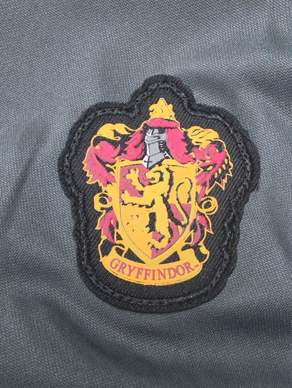 Disguise Black Jean Jacket with Yellow and Pink Patch